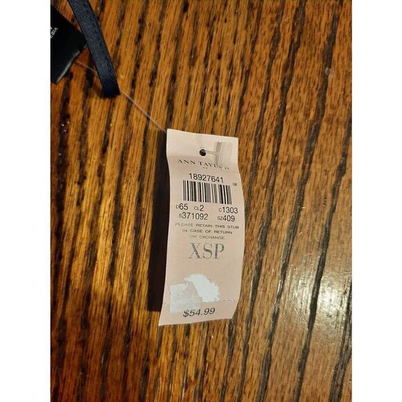 New XSP Ann Taylor Petite Sleeveless Black Blue White Shirt Top NWT - Picture 3 of 4